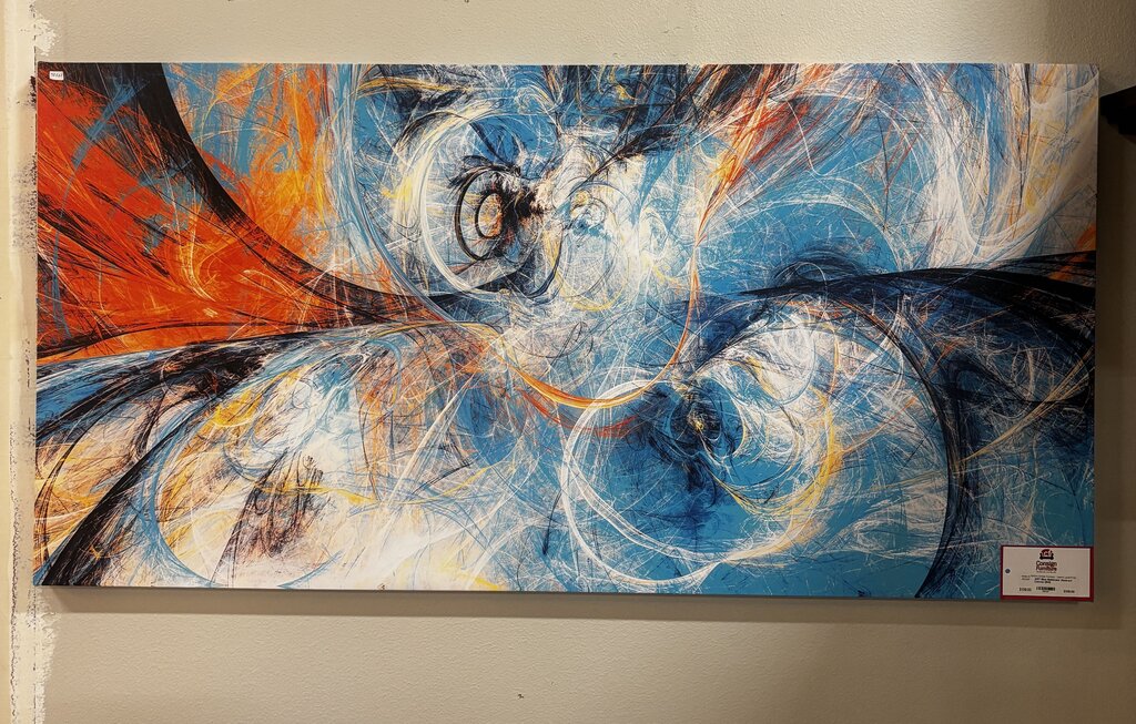 Blue MultiColor Abstract Canvas (BHI)