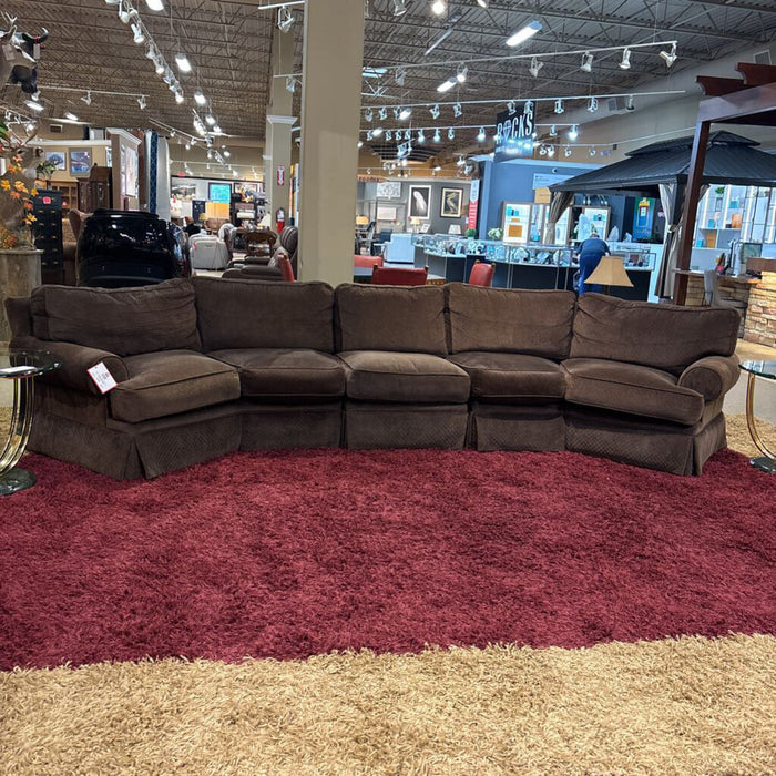 Brown 3pc Converstional Sofa (TIH)