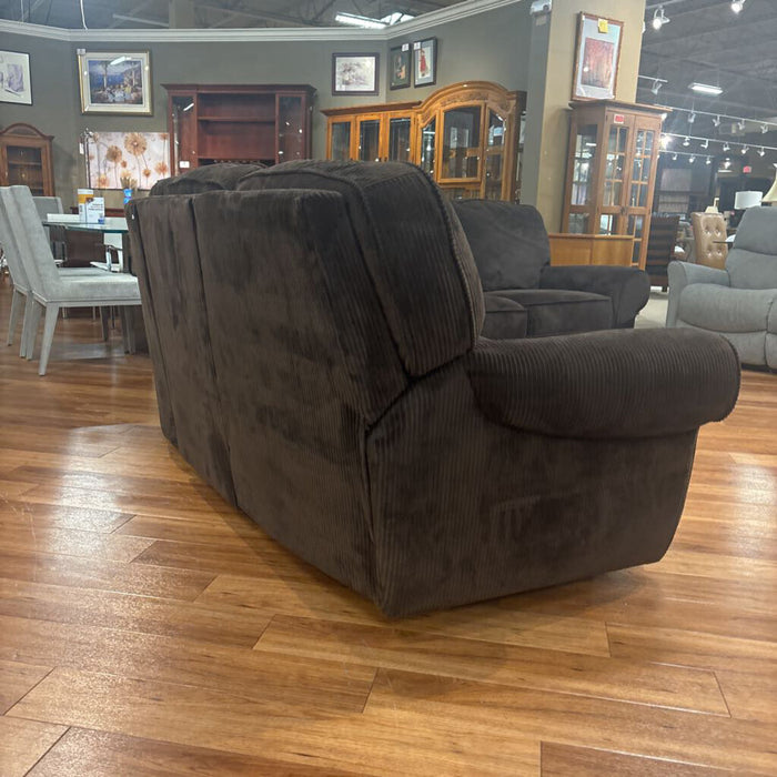 3 pc Brown Fabric Reclining Sectional (BLMH)