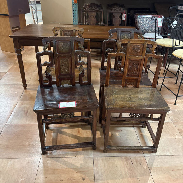 x4 Wood Oriental Dining Chairs (BAH)