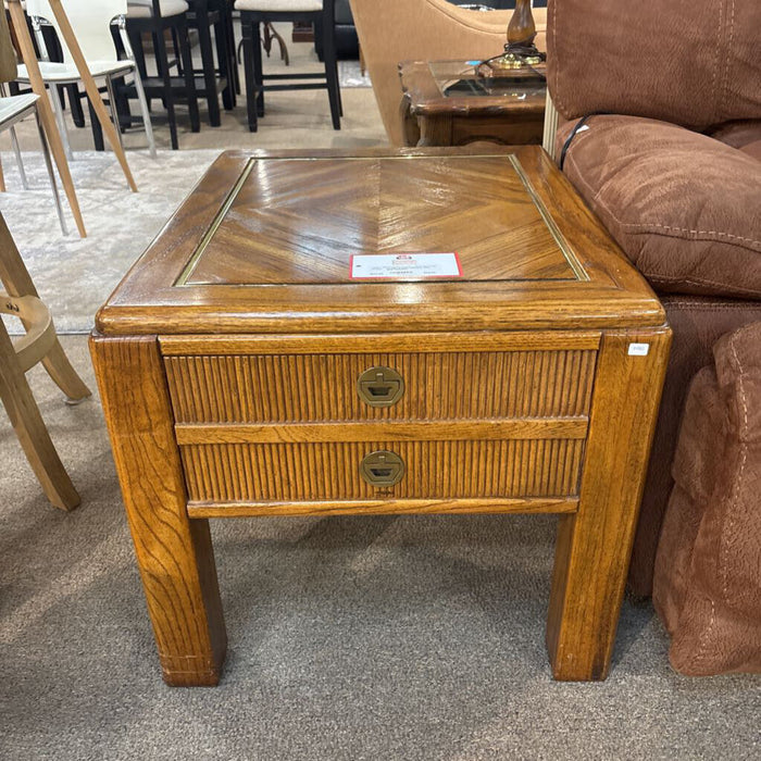 1-Drawer Oak End Table(KL)