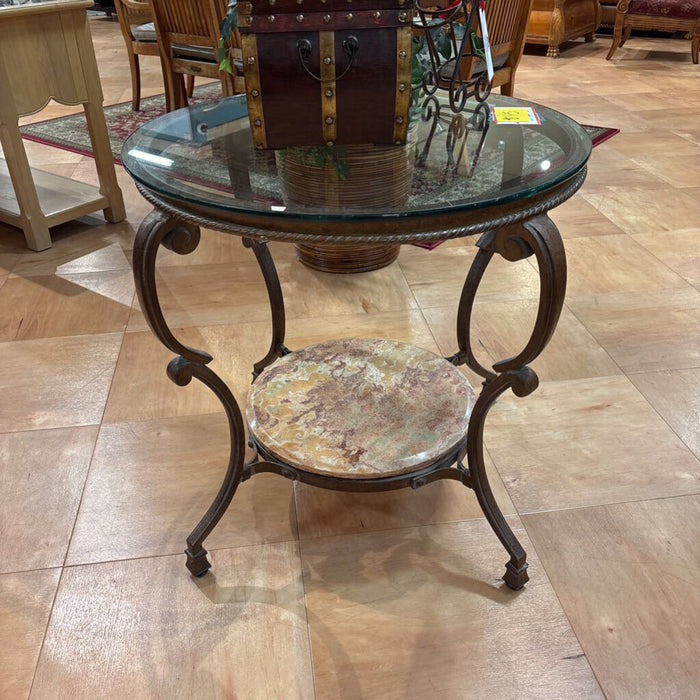 Round GT/Marbletop End Table(TI)
