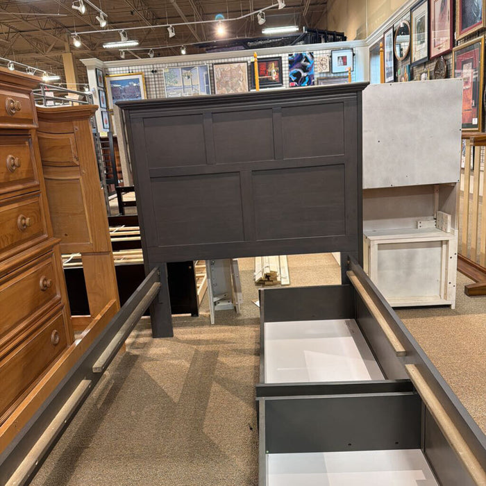 Grey Twin Storage Bedframe(LSH)