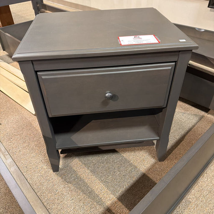 Grey 1-Drawer 2-Tier Nightstand(TI)