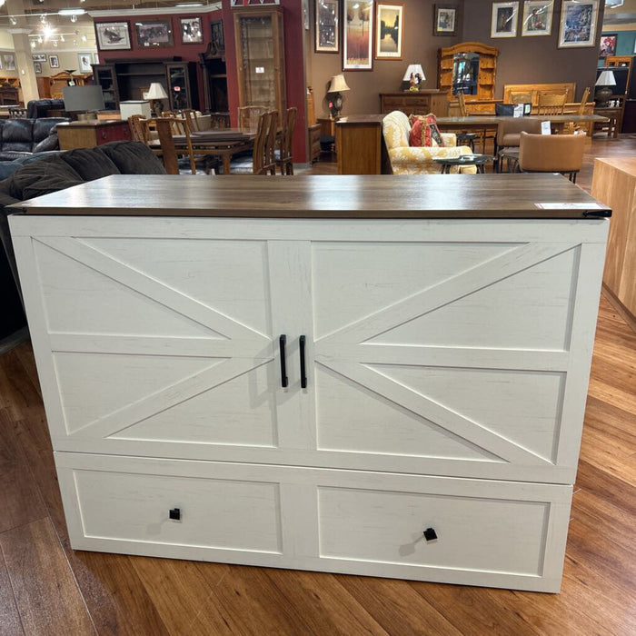 White Murphy Bed (NO MATTRESS) ALK