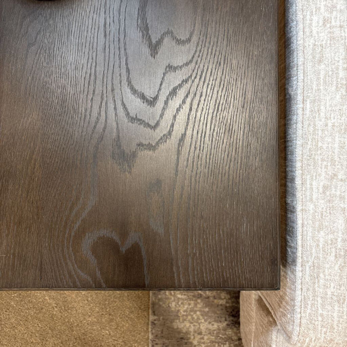 Sq Woop Top Metal Base End Table (BAH)