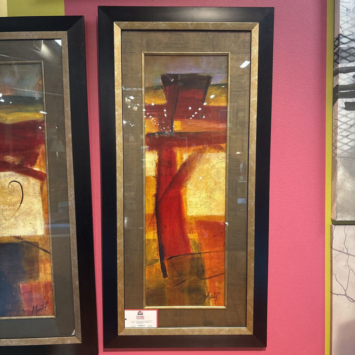 Black Framed Abstract Artwork (SK)