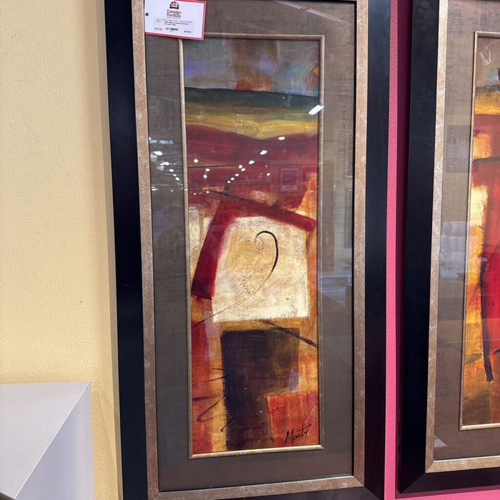 Black Framed Abstract Artwork (SK)