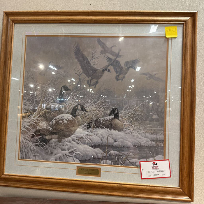 "Winter Retreat" Geese Art(KL)