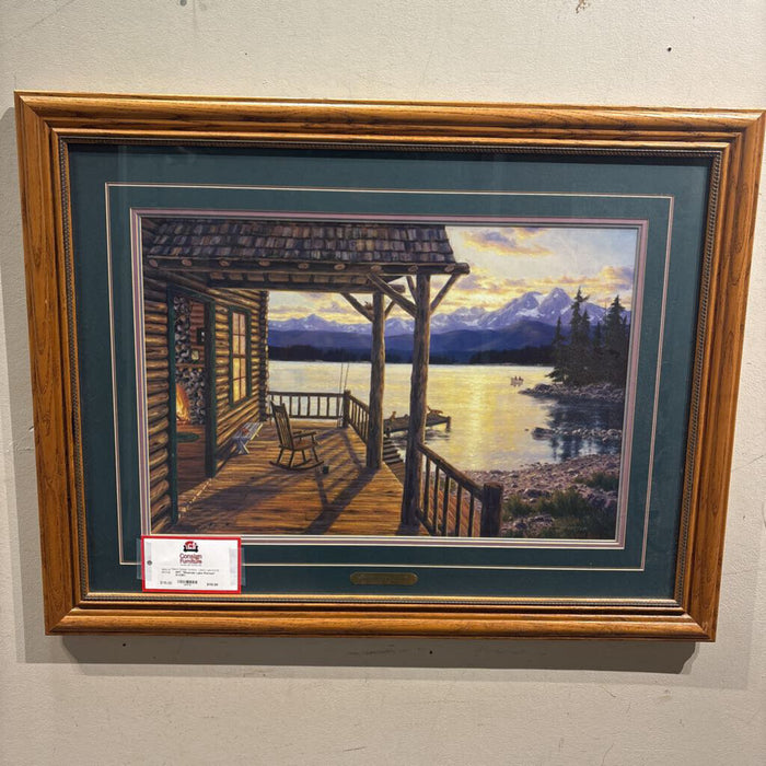 "Mountain Lake Retreat" Art(SK)