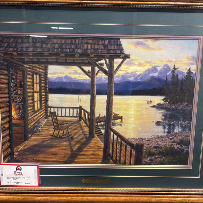 "Mountain Lake Retreat" Art(SK)