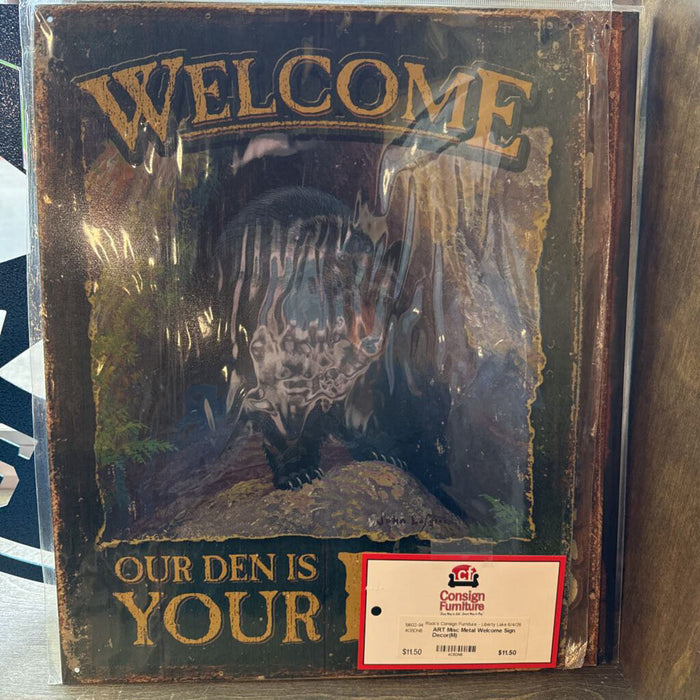 Misc Metal Welcome Sign Decor(M)