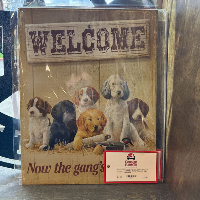 Misc Metal Welcome Sign Decor(M)