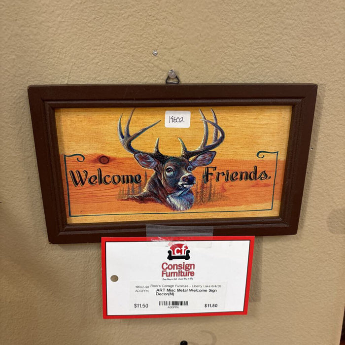 Misc Metal Welcome Sign Decor(M)