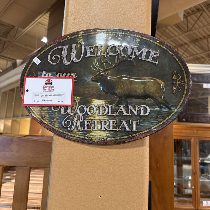 Misc Metal Welcome Sign Decor(M)