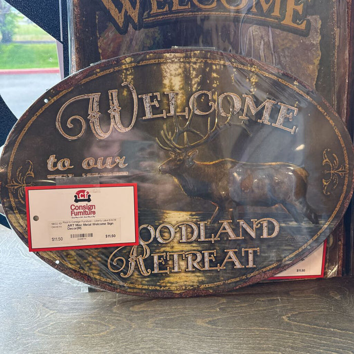Misc Metal Welcome Sign Decor(M)