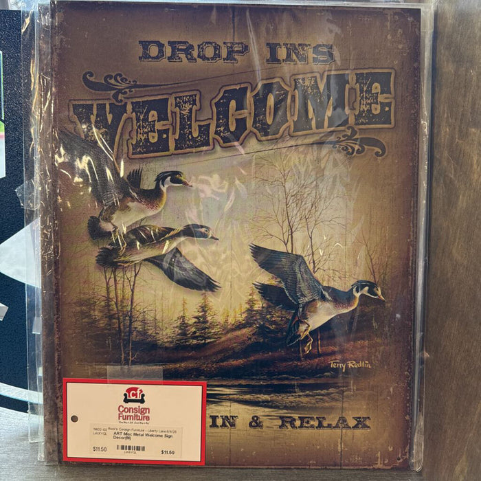 Misc Metal Welcome Sign Decor(M)