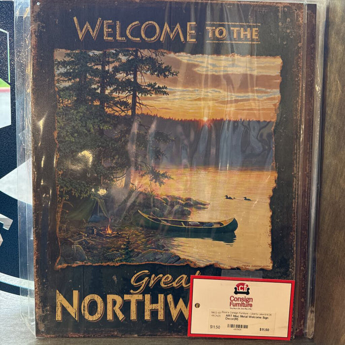 Misc Metal Welcome Sign Decor(M)