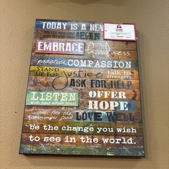 Small Vertical Quote Art(BA)