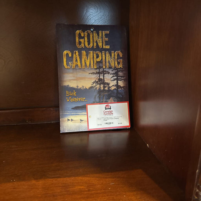Small "Gone Camping" Art(M)