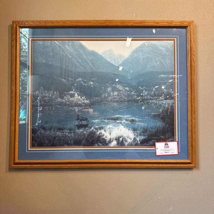 Framed scenic View W/Blue border(BLA)
