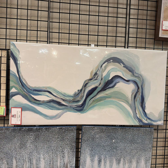 Blue/Green Abstract Wall Art(KL)