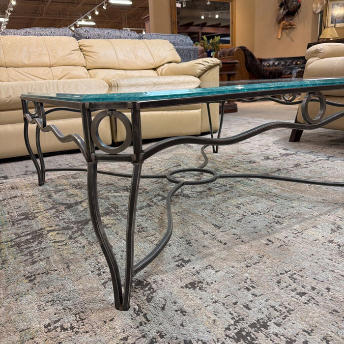 Glass Art Top Coffee Table (LSH)