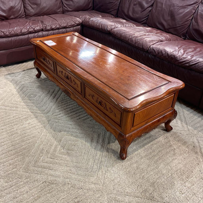 Ornate Long 3-Drawer Coffee Table(TI)
