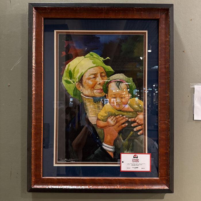Black/Brown Framed Man+Baby Art(AT)