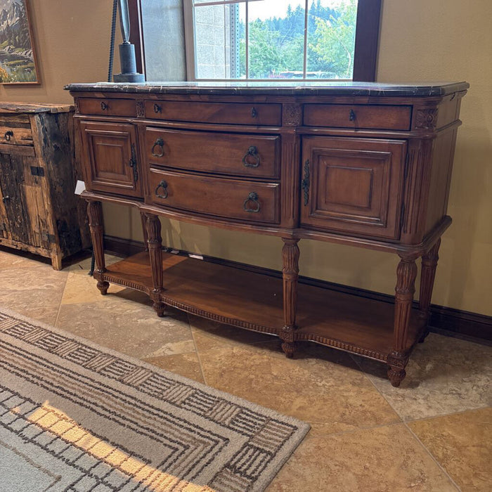 Carved Stonetop Laura Ashley Buffet(IKH)