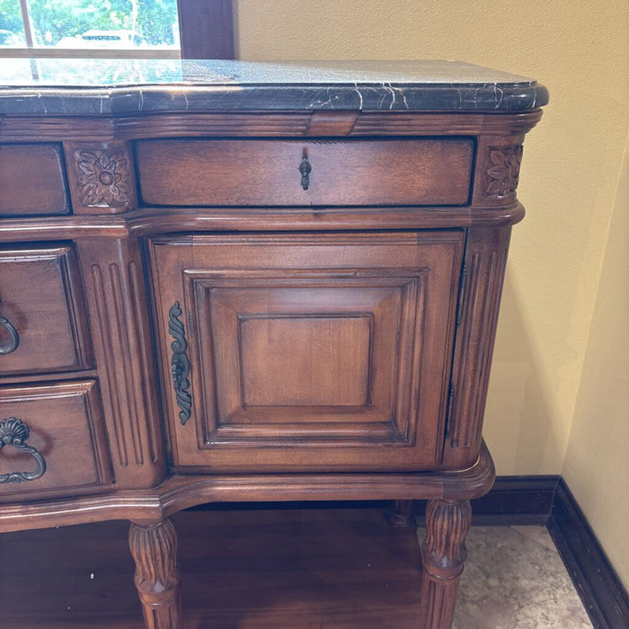 Carved Stonetop Laura Ashley Buffet(IKH)