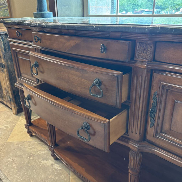 Carved Stonetop Laura Ashley Buffet(IKH)