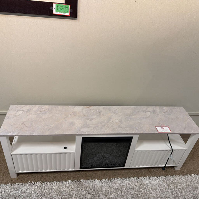 White Fireplace/Ent. Center(ATH)