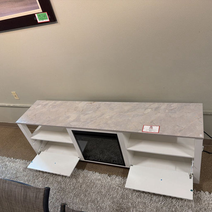 White Fireplace/Ent. Center(ATH)