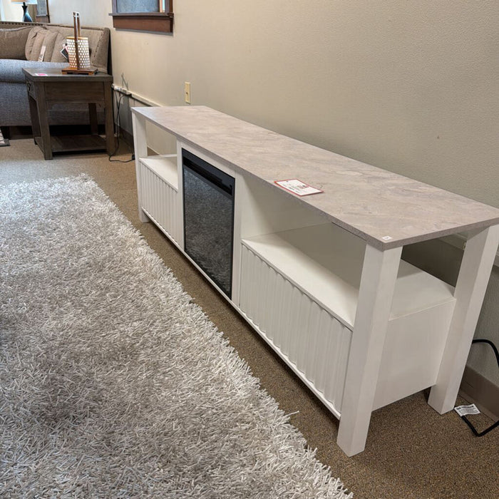 White Fireplace/Ent. Center(ATH)