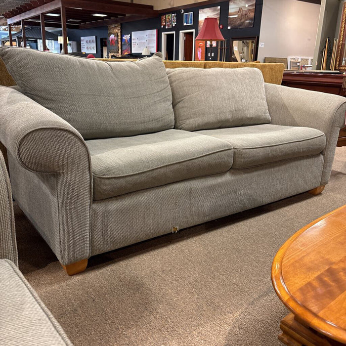 2C Green/Tan Fabric Sofa(BTK)