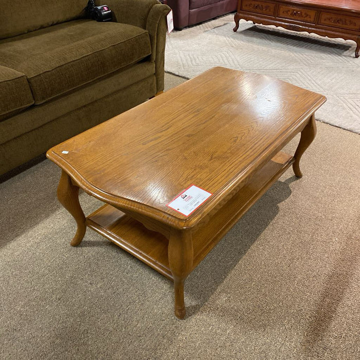 2-Tier Oak Rect. Coffee Table (TI)