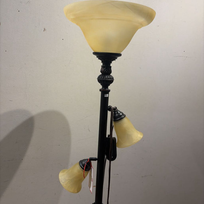 3-Bulb Brown Floor Lamp(SK)