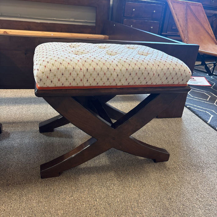 DW Patterned Fabric Ottoman (TI)