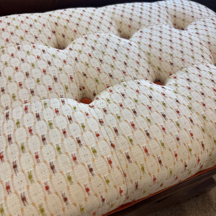 DW Patterned Fabric Ottoman (TI)