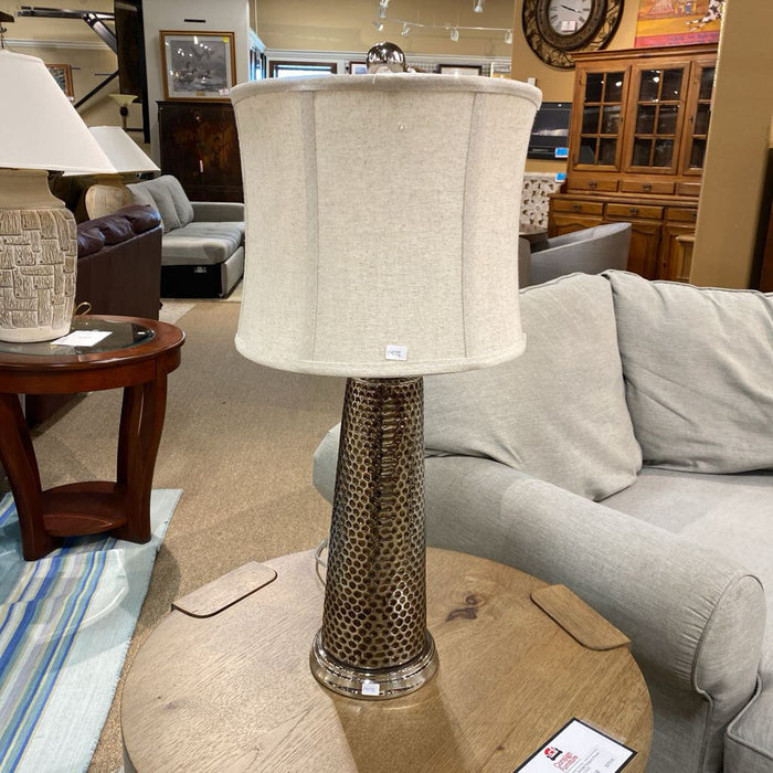 Speckled Silver Table Lamp (AT)