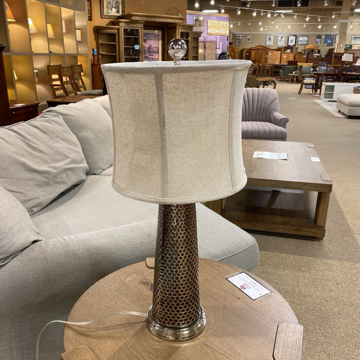 Speckled Silver Table Lamp (AT)