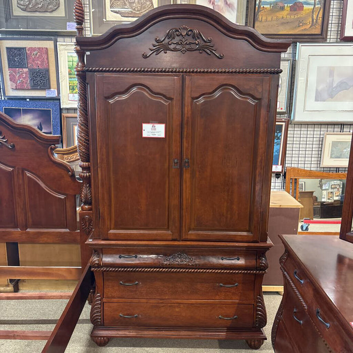 2PC Ornate DW Armoire(LSH)