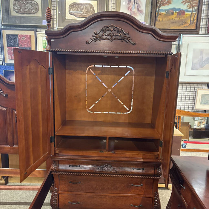 2PC Ornate DW Armoire(LSH)