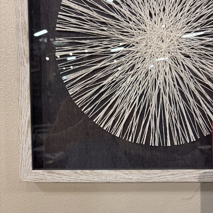 B&W Patterned Fabric Art (LS)