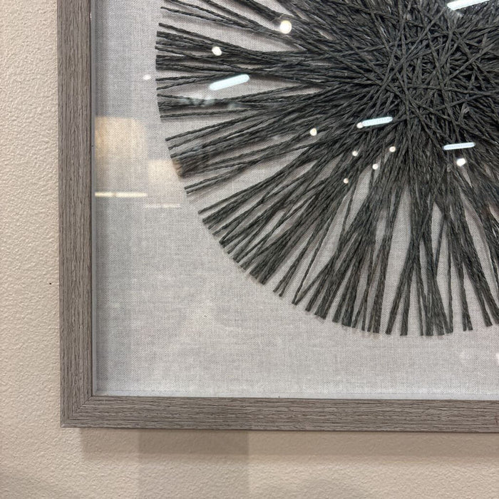 B&W Patterned Fabric Art (LS)