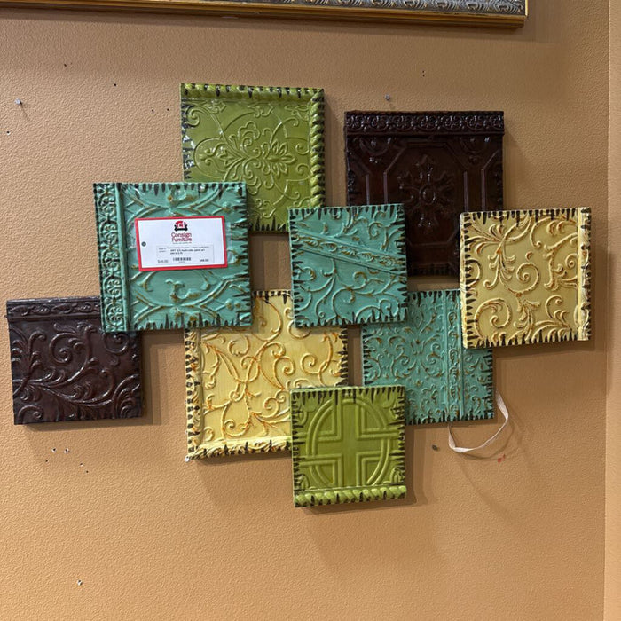 S/2 multi-color panel art piece (LS)