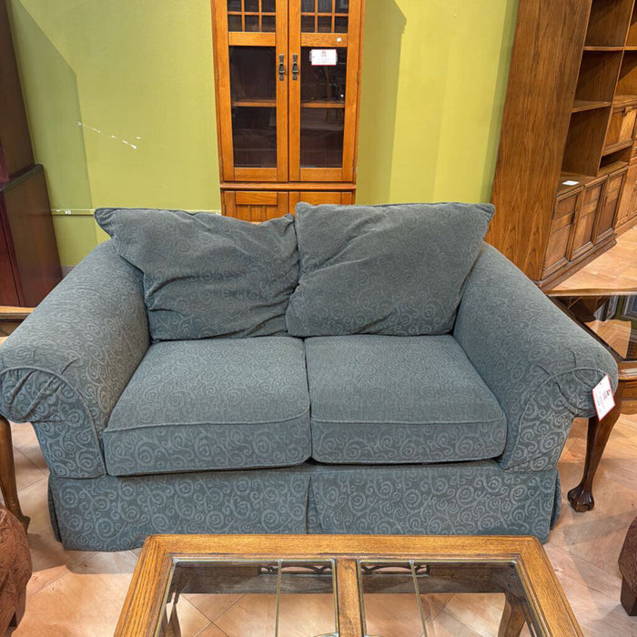Green fabric pattern sofa (BCK)