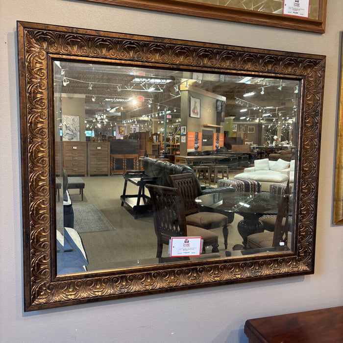 Ornate Darkwood mirror (BAH)