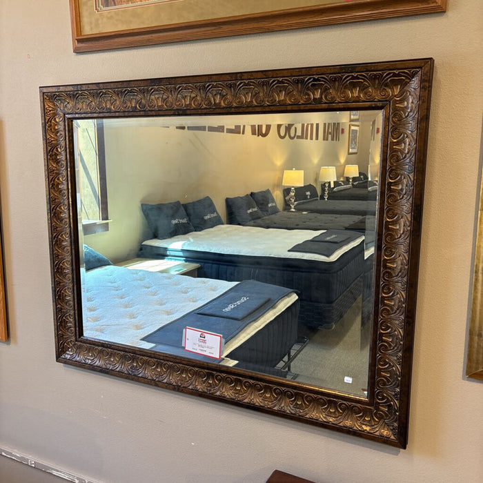 Ornate Darkwood mirror (BAH)